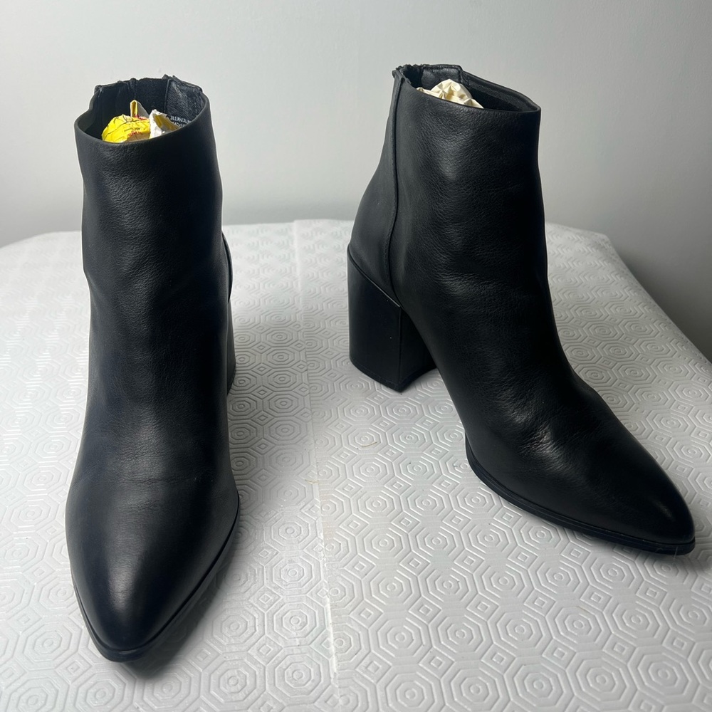 Steve Madden Sleek Black Ankle Booties